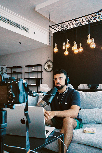 Podcast recording