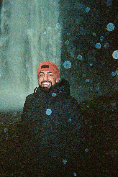 Rebien at waterfall